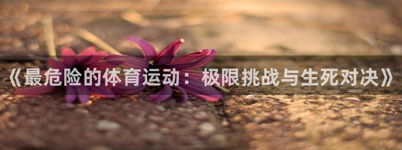 JJB竞技宝官方正版app娱乐下载：《最危险的体育运